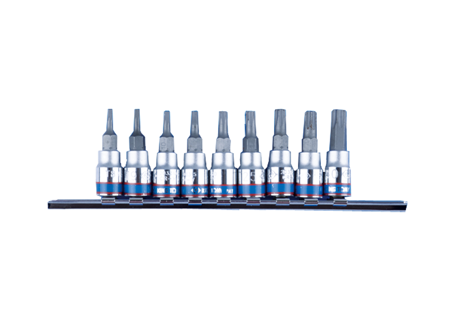 1/4''-os Torx aljzatok készlete 9 db T8-t40