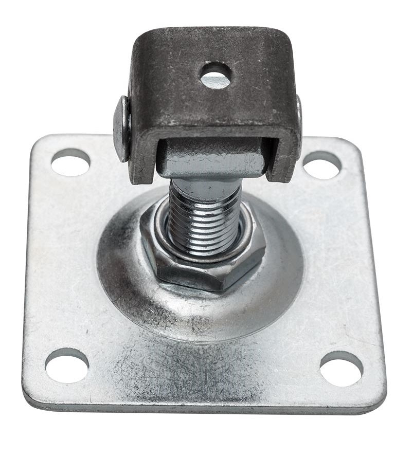 Verstellbares Scharnier mit Platte 16 mm, 80 x 80 x 3 mm
