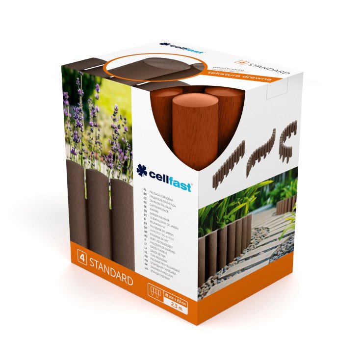 Garden Palisade Standard 14.5cm*2.3mb Brick