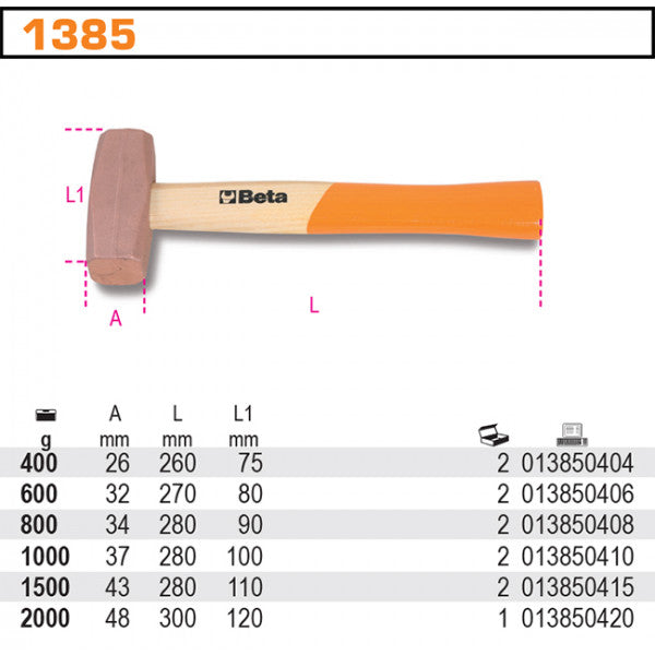Měděné kladivo 600g