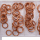 Set geblazen koperen ringen 95 stuks, gemengd formaat