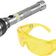 Conjunto De Linterna Uv Recargable 3w + Gafas