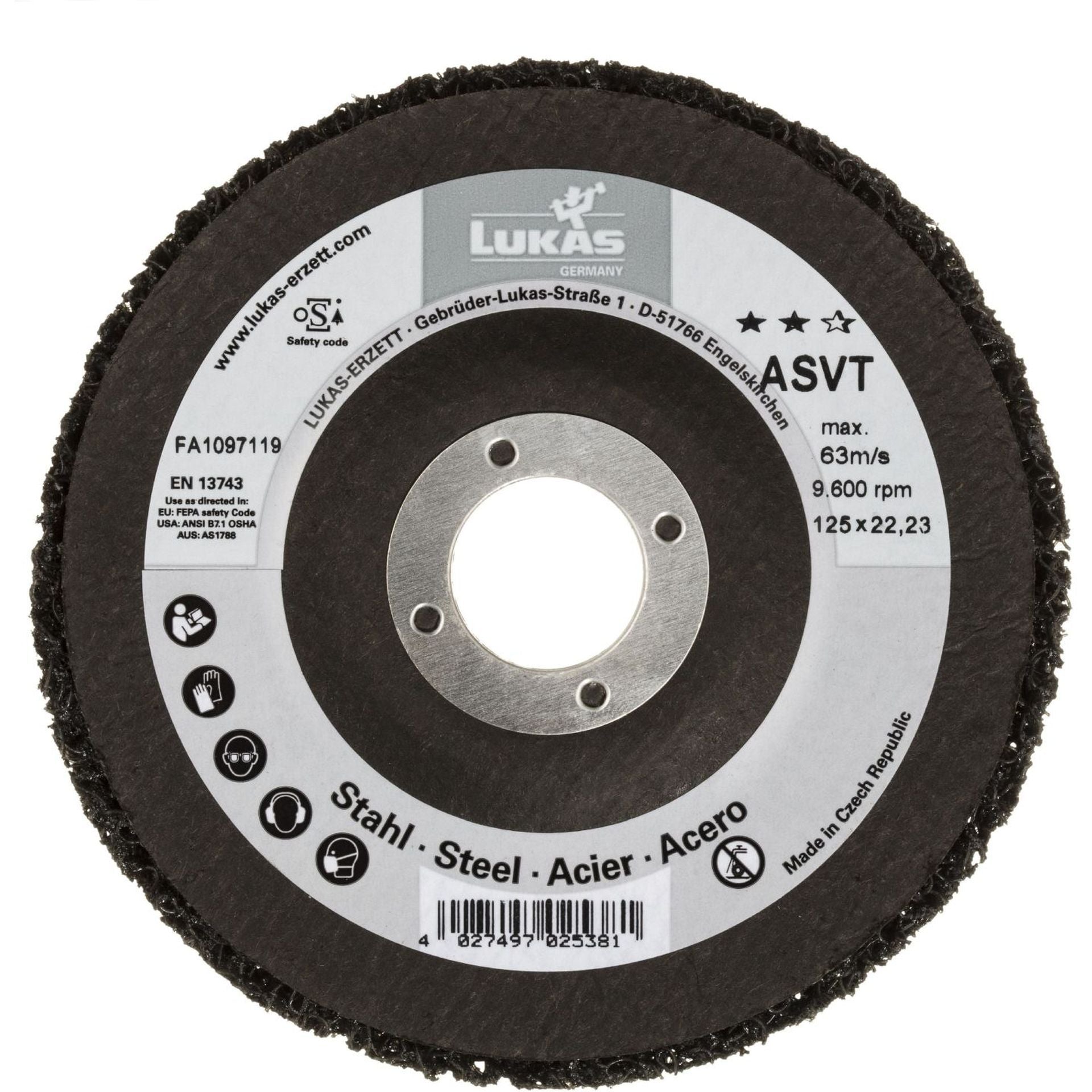 Asvt Vliesplaat 125 mm