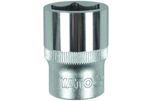 Priză scurtă 6 puncte Cromat 1/2'' 9mm