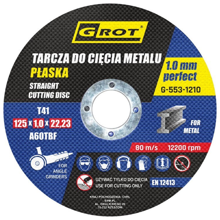 Flat Disc T1a 125*1.0*22 Set Of 10