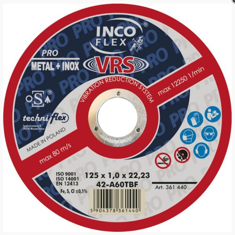 Convex Disc T27 230*1.9*22 A36tbf-vrs