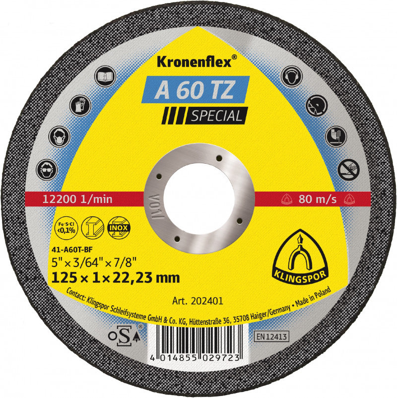 Platte schijf A60tz T1a 115*1,0*22 202400