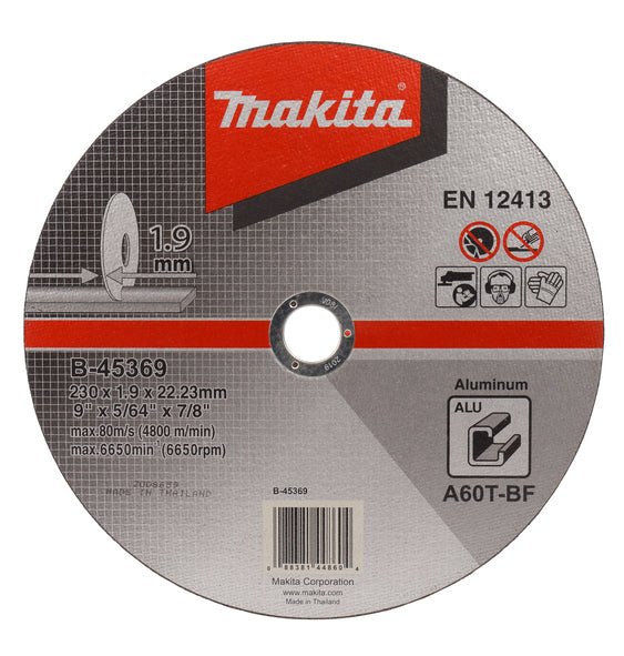 Disque de coupe pour aluminium 230*1.9mm