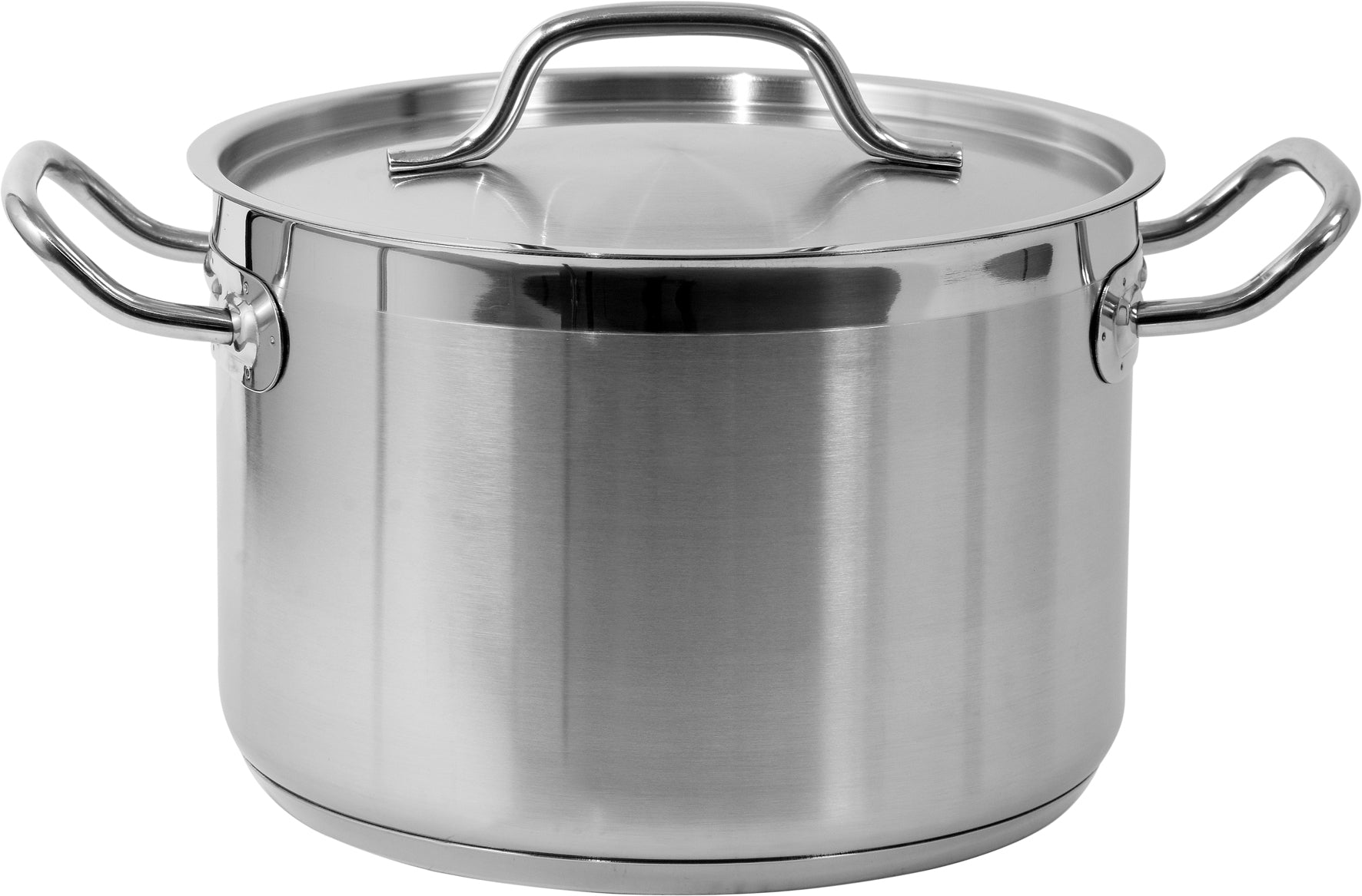Medium kruka med lock i rostfritt stål 24x16 Cm 7,2 L