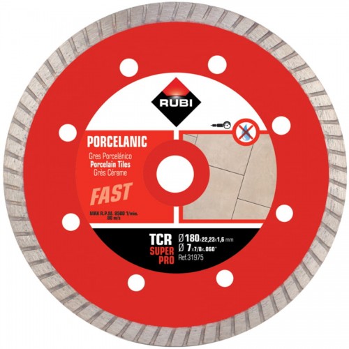 Diamond Blade For Porcelain Tiles Tcr 180 Superpro