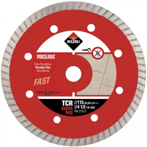 Tcr 115 mm Superpro diamantzaagblad voor porseleinen tegels