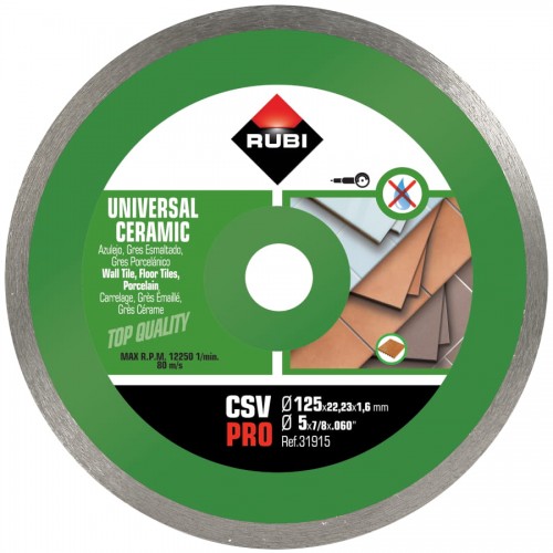 Disque diamant Csv 125 Pro pour carrelage mural