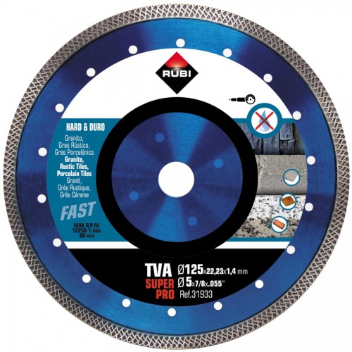 Diamantzaagblad voor hard materiaal Turbo Viper (tva) 125 mm