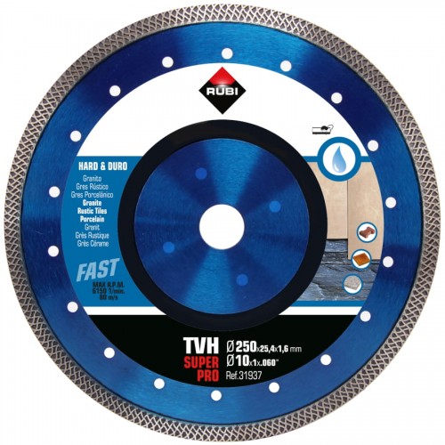 Disc diamantat pentru materiale dure Tvh 250mm Superpro