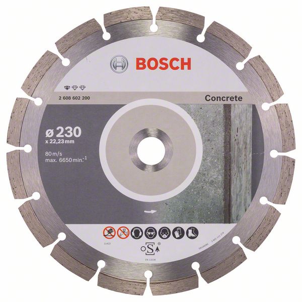 Segmenteret beton diamantklinge 230 mm