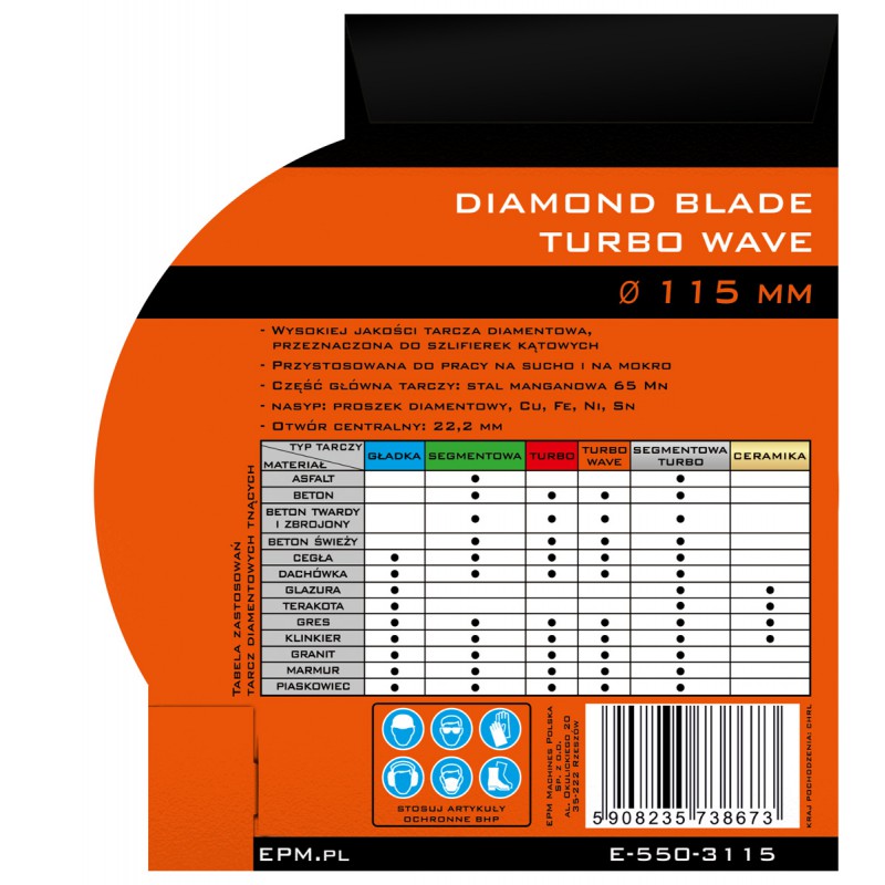 Blade Diamond Turbo Wave 115mm