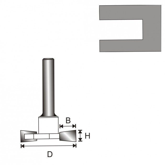 T-groving Milling Cutter T12 D32 H6.35 B9.4mm