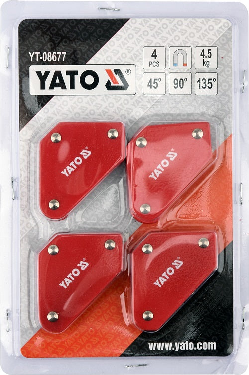 Set med minimagnetiska svetsvinklar 4 st.
