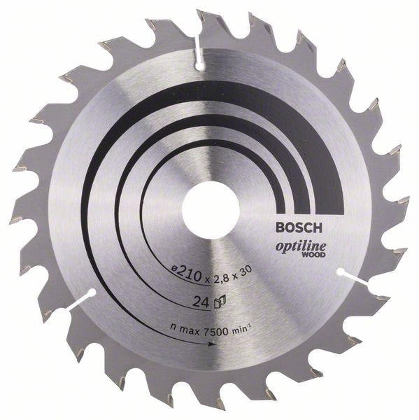 Rundsav-h Optiline Træ 210*2,8*30/z24