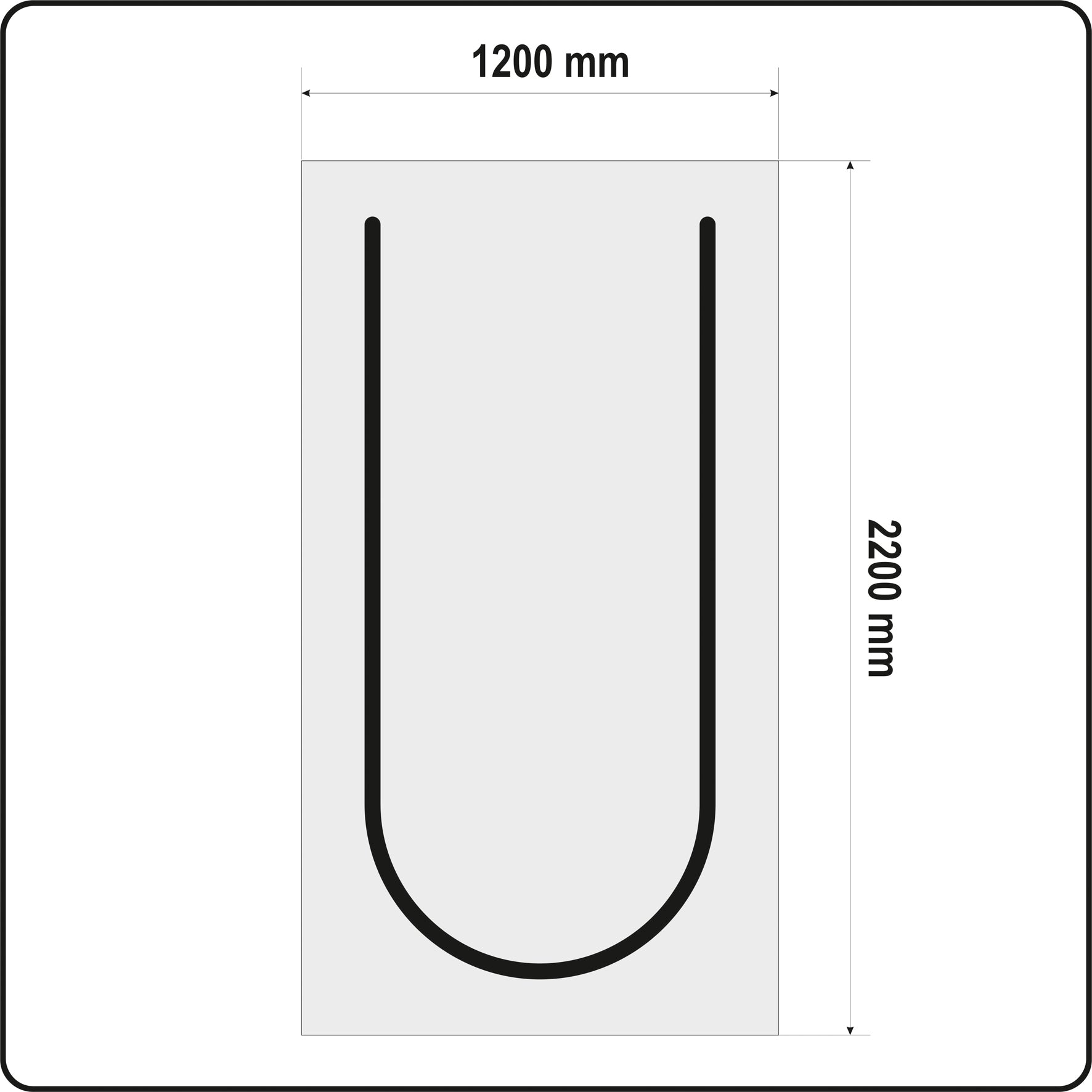 Guardapolvo Para Puertas Tipo U 220 X 120 Cm