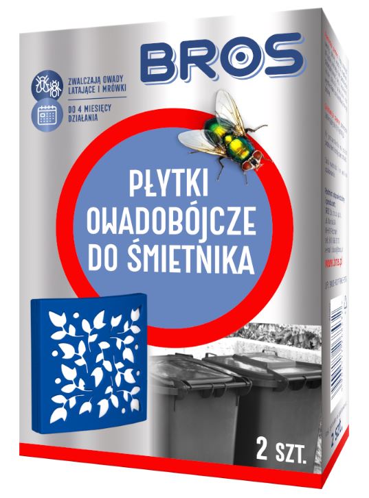 Plaques insecticides pour poubelle 2 pcs.