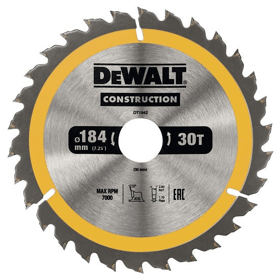 Circular Saw Blade For Wood 184/30mm 30 Teeth