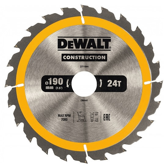 Circular Saw For Wood 190/30mm 24t