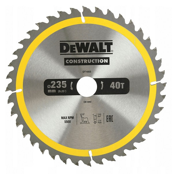 Circular Saw Blade For Wood 235/30mm 40 Teeth