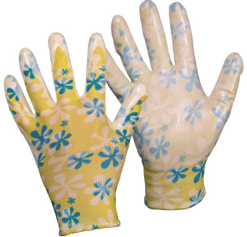 Fido Protective Gloves With Flowers Size 8