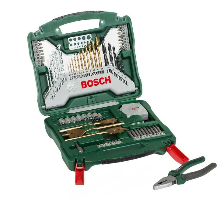 Conjunto de brocas X-line 70 peças + alicate