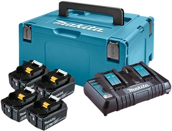 Makpac 18v Power Supply Kit (4*bl1860b+dc18rd) (un3480)
