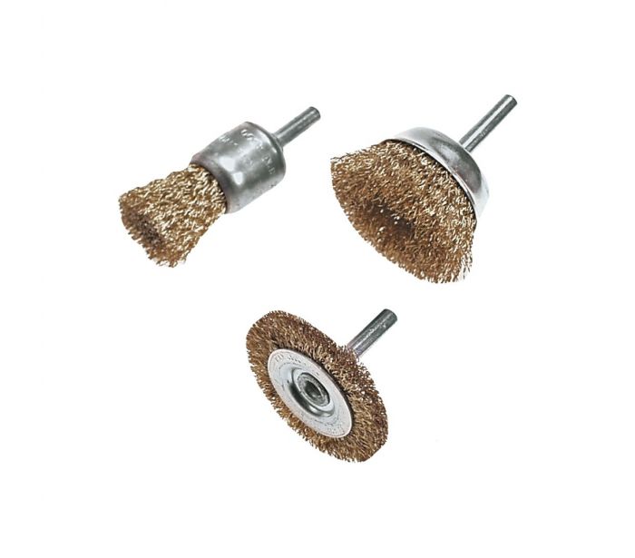 Wire Disc Brushes 3 Pieces
