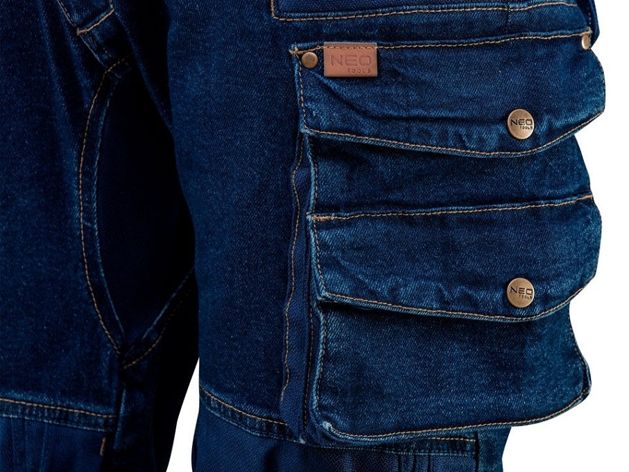 Arbetsbyxor i jeans storlek L