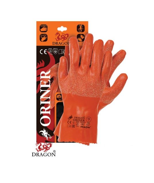 Oriner geïsoleerde rubberen handschoenen 30 cm maat 7