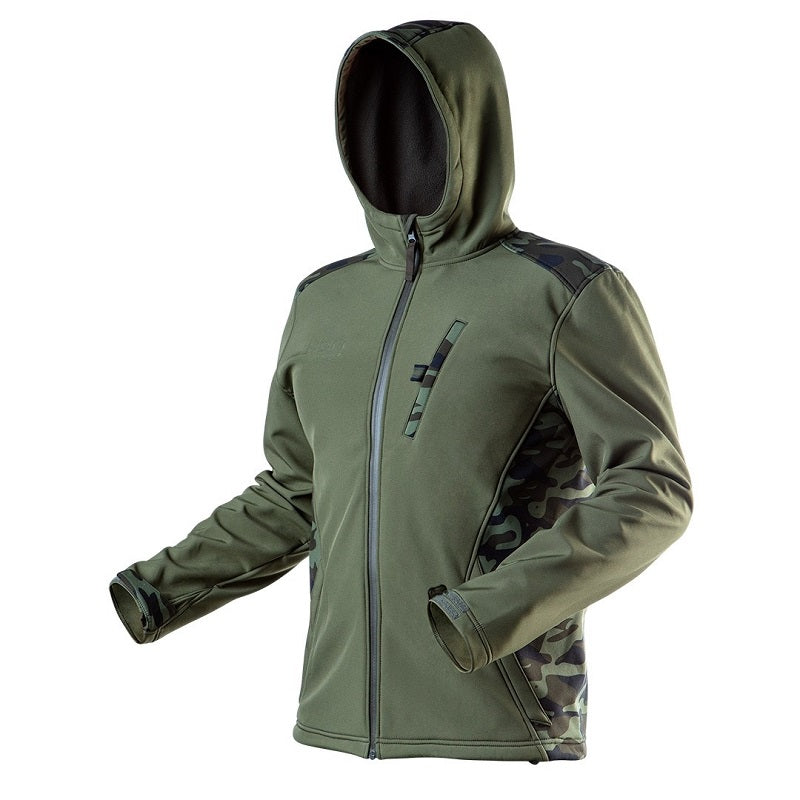 Giacca softshell mimetica L