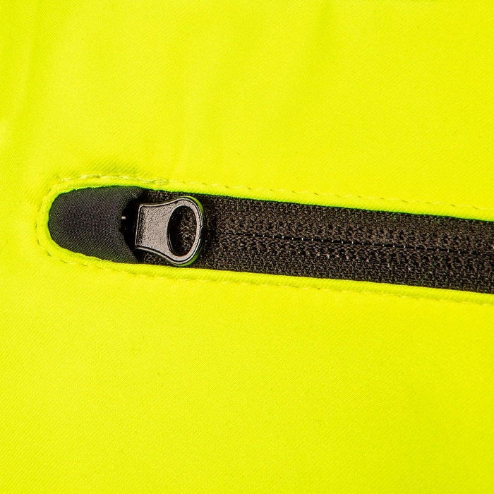 High Visibility Softshelljacka med huva Gul L