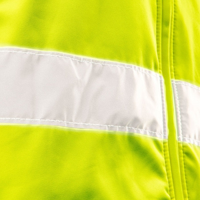 High Visibility Softshelljacka med huva Gul L