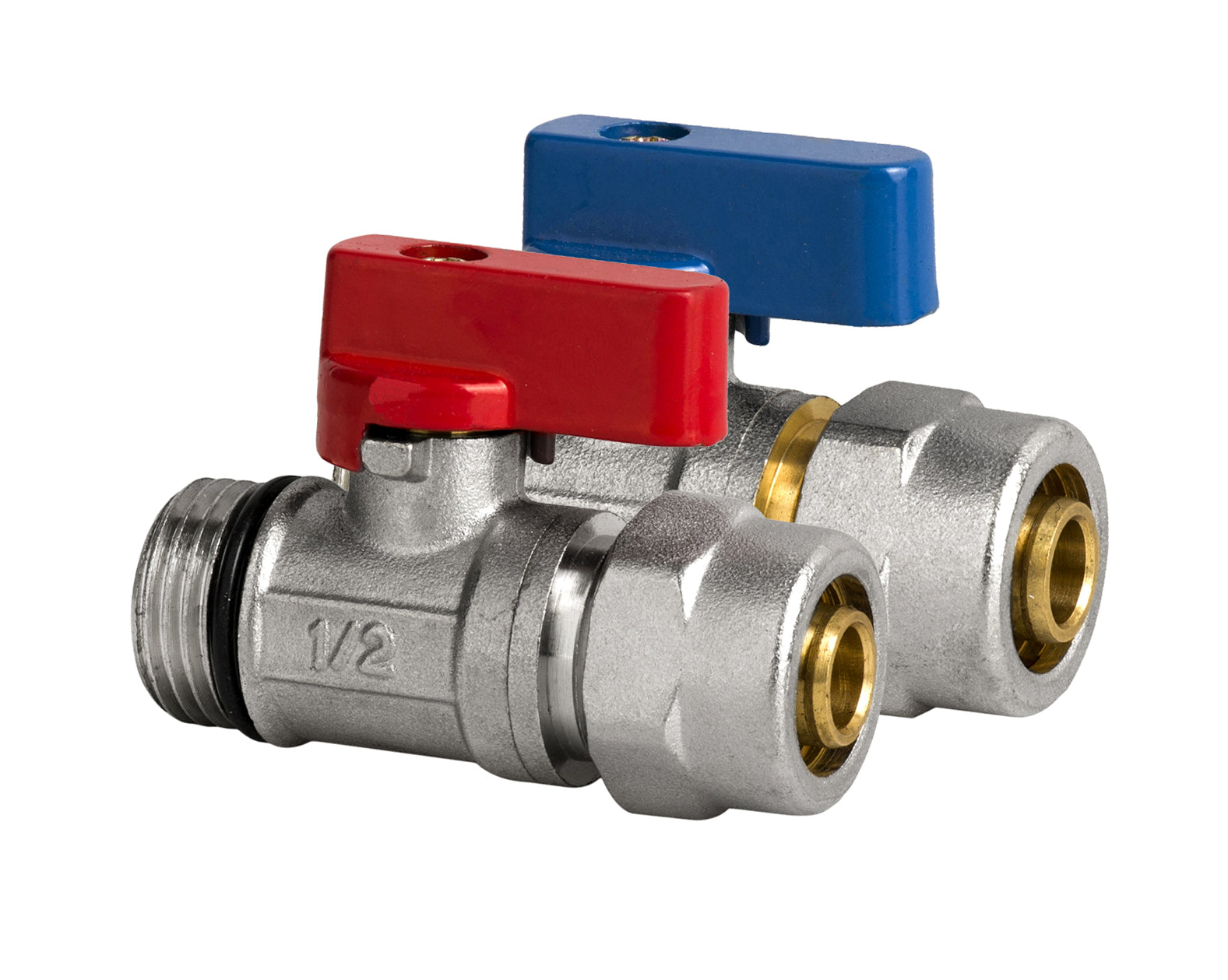 Pex Mini Kugleventil Med Gland 1/2*16 Varmt Vand