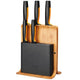 Set Of 5 Knifes In A Bamboo Block