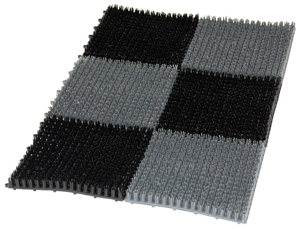 Plastic Grass Doormat 6-piece 36*55cm Black/grey