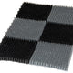 Plastic Grass Doormat 6-piece 36*55cm Black/grey