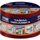 Покривна уплътнителна лента 10см*10мб червена/тухлено червена