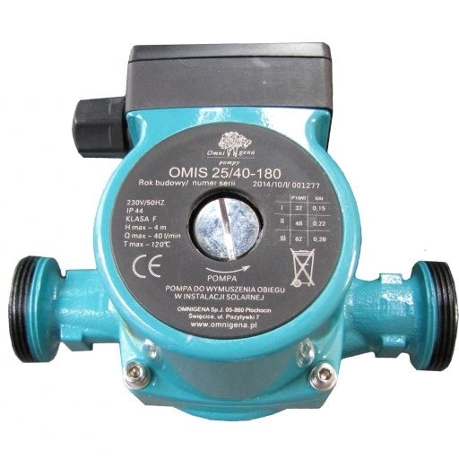 Bomba Circulación Calefacción Central Omis 25-40/180