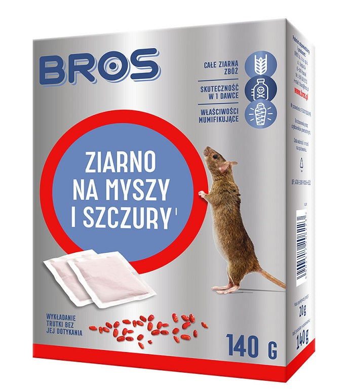 Grão Contra Ratos E Ratos 140g