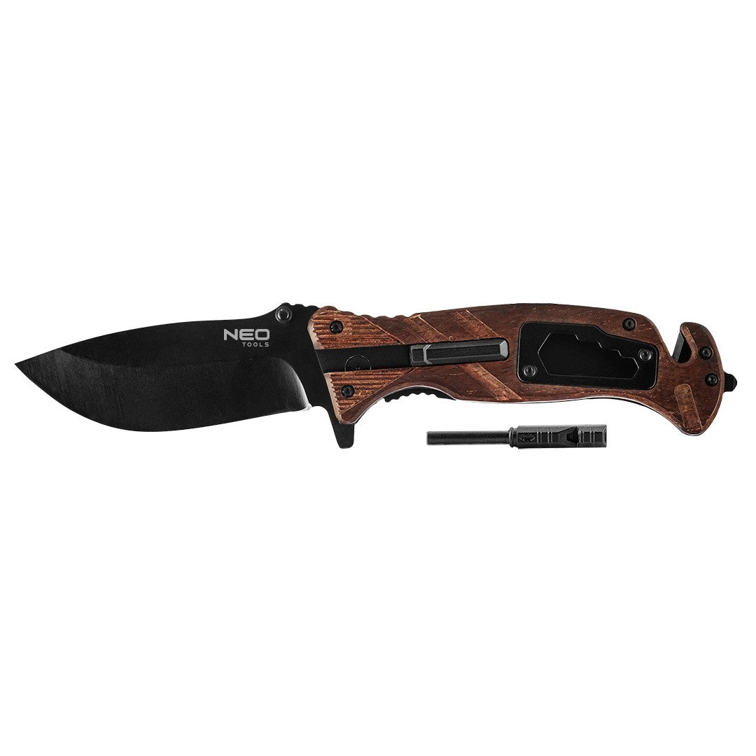 Survival fällkniv 22cm 6in1