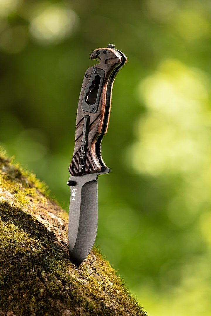 Survival fällkniv 22cm 6in1