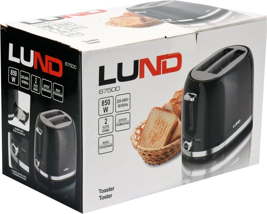Brödrost 700-850w Svart