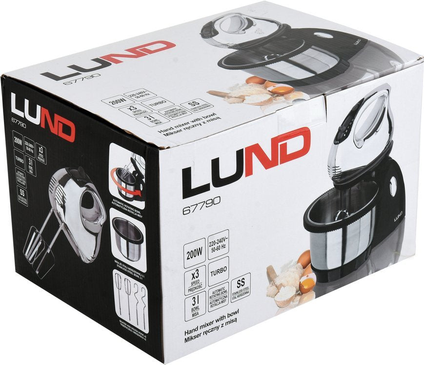 Kézi mixer 200-250w tál rozsdamentes acél