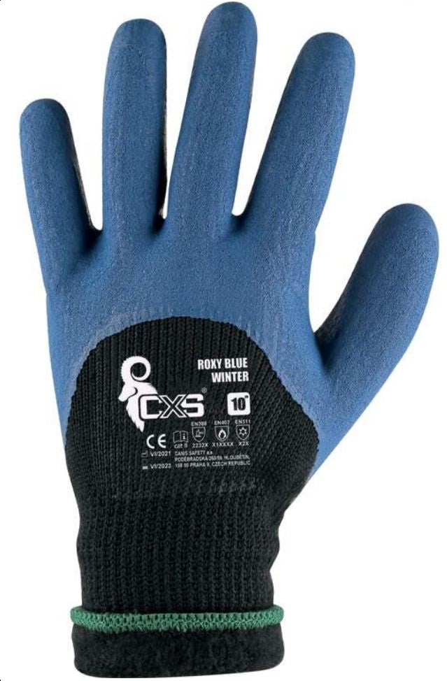 Cxs Roxy Blue Winter 10 Coated Insulated Gloves