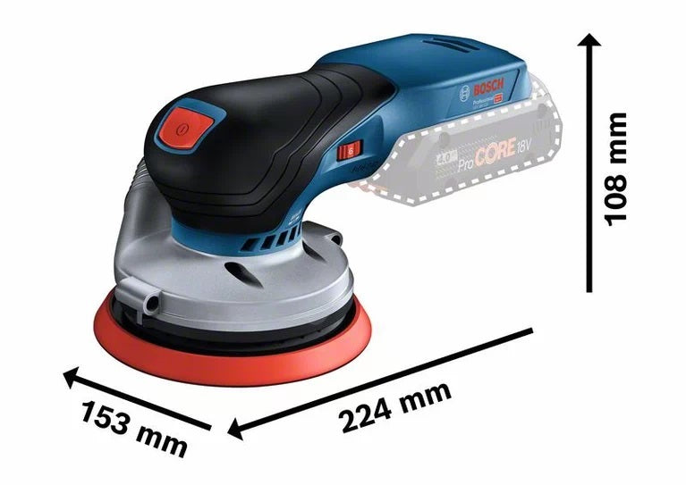 Gex 18v-125 Solo 125 мм акумулаторна ротационна шлайфмашина